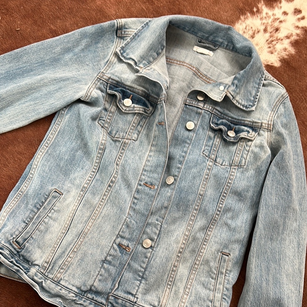 Denim Jacket With Red 'Mama' Patch - image 2